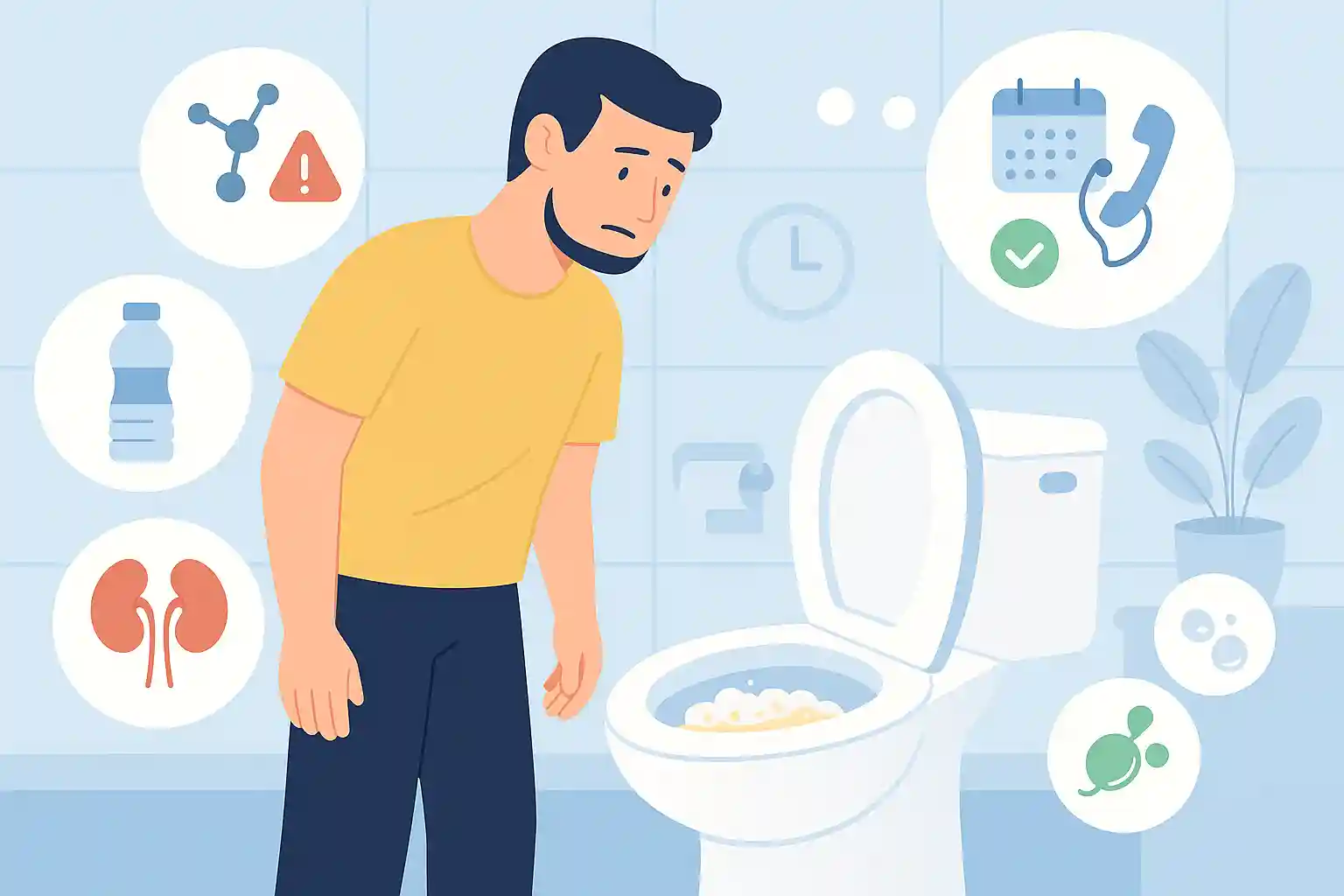Foamy Urine: What It Means and When to Worry