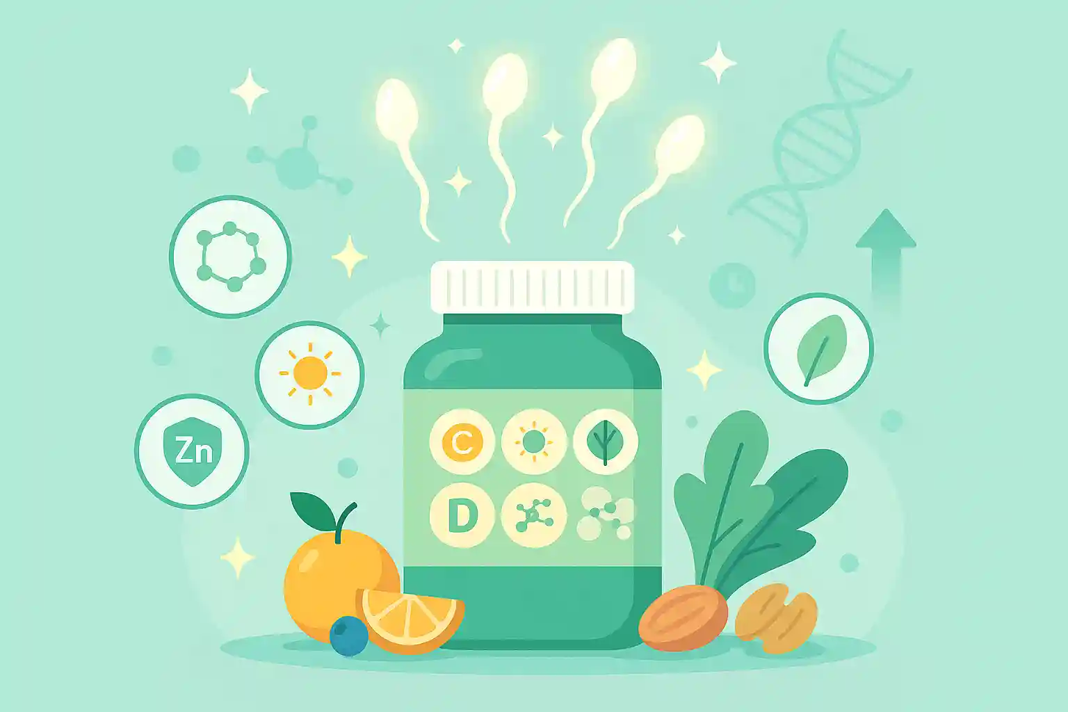 The Role of Vitamins and Supplements in Supporting Sperm Quality