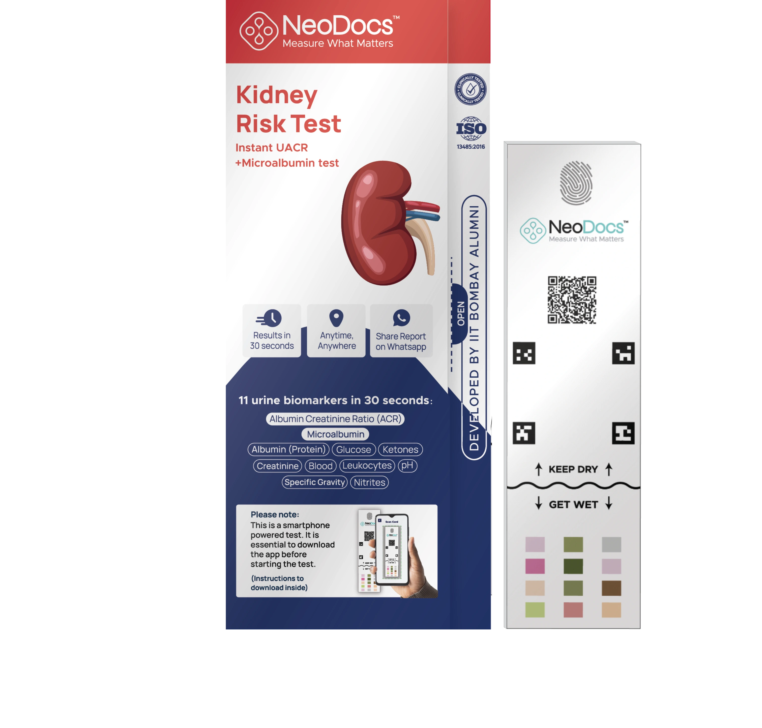 Neodocs Urine ACR Test Kit for Diabetes and Blood Pressure Patients