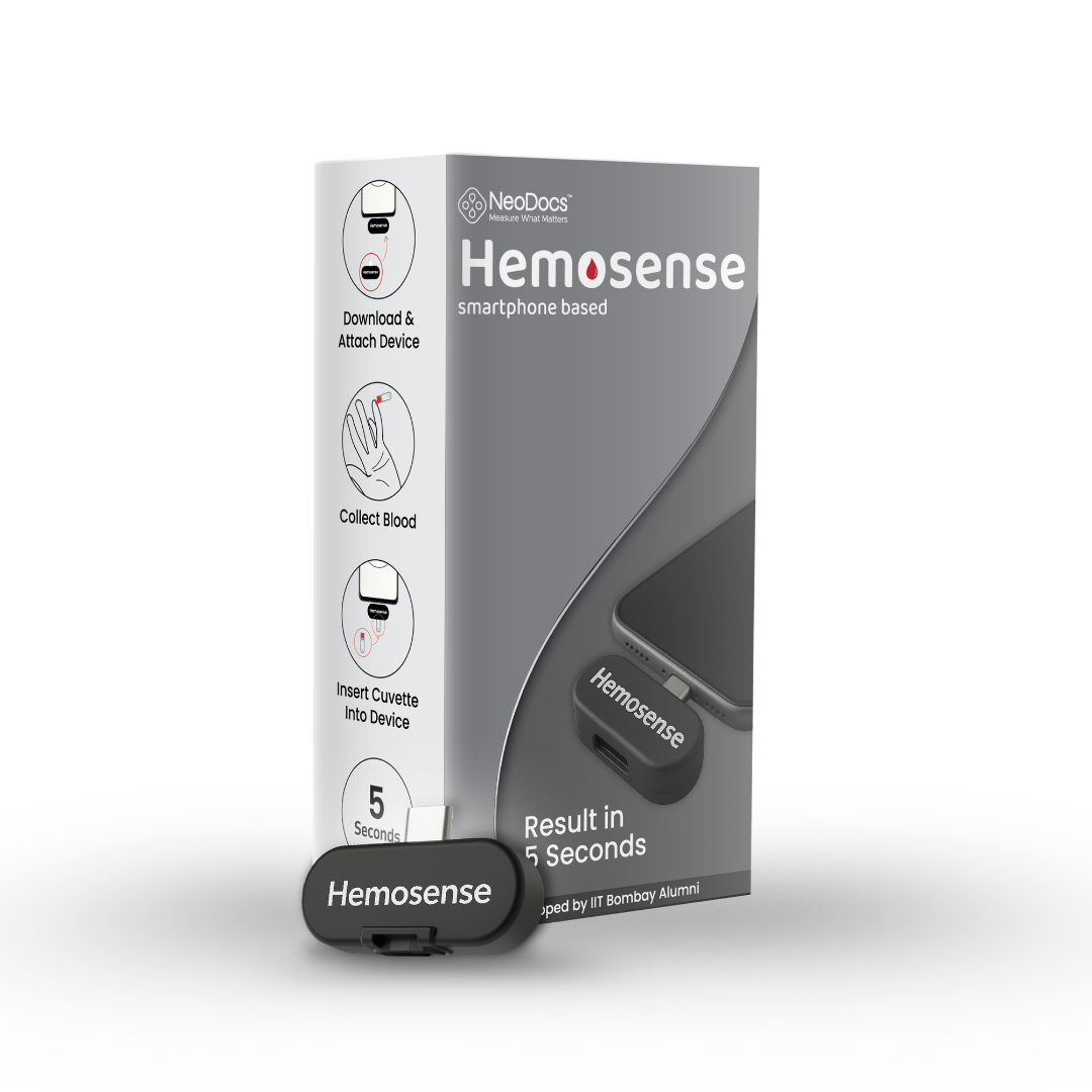 Smartphone based Hemoglobin testing meter | Pack of 25