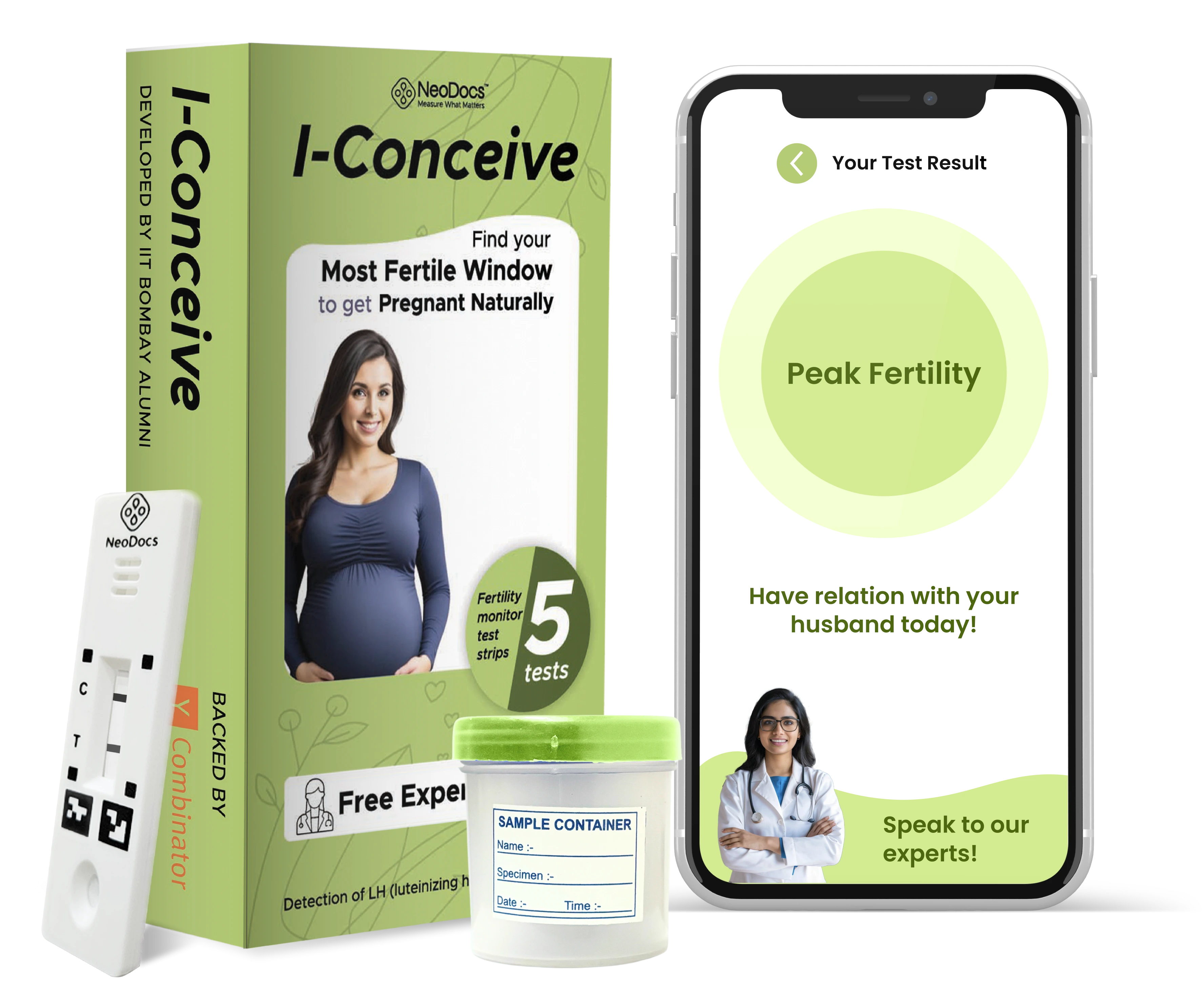 I-Conceive Smartphone based Ovulation Test Kit for females planning pregnancy